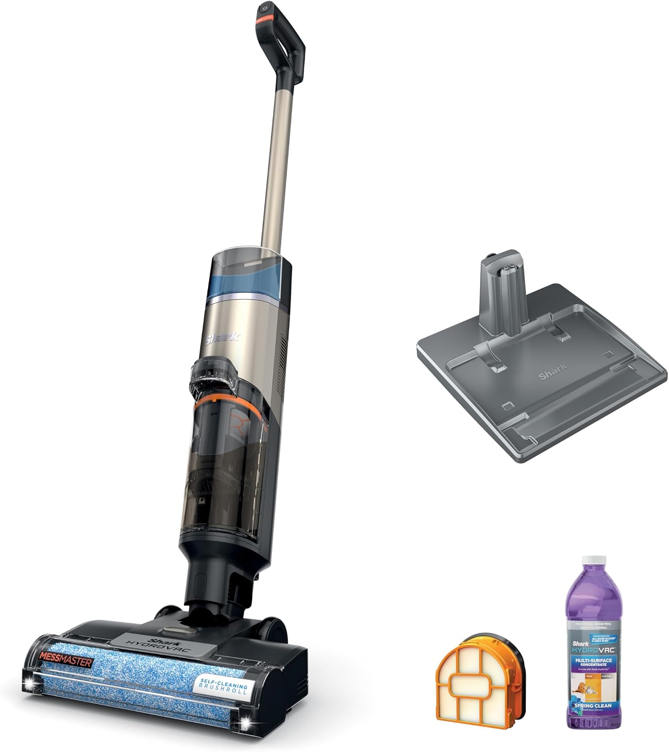 Shark HydroVac MessMaster Cordless 3-in-1 Wet Dry Vacuum Mop and Self-Cleaning System WD261