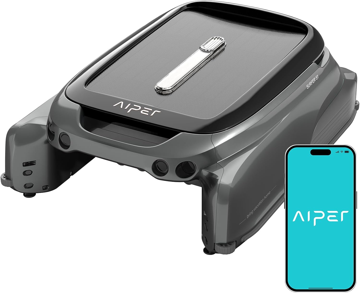 AIPER Surfer S1 solar-powered robotic pool skimmer 2024 upgrade