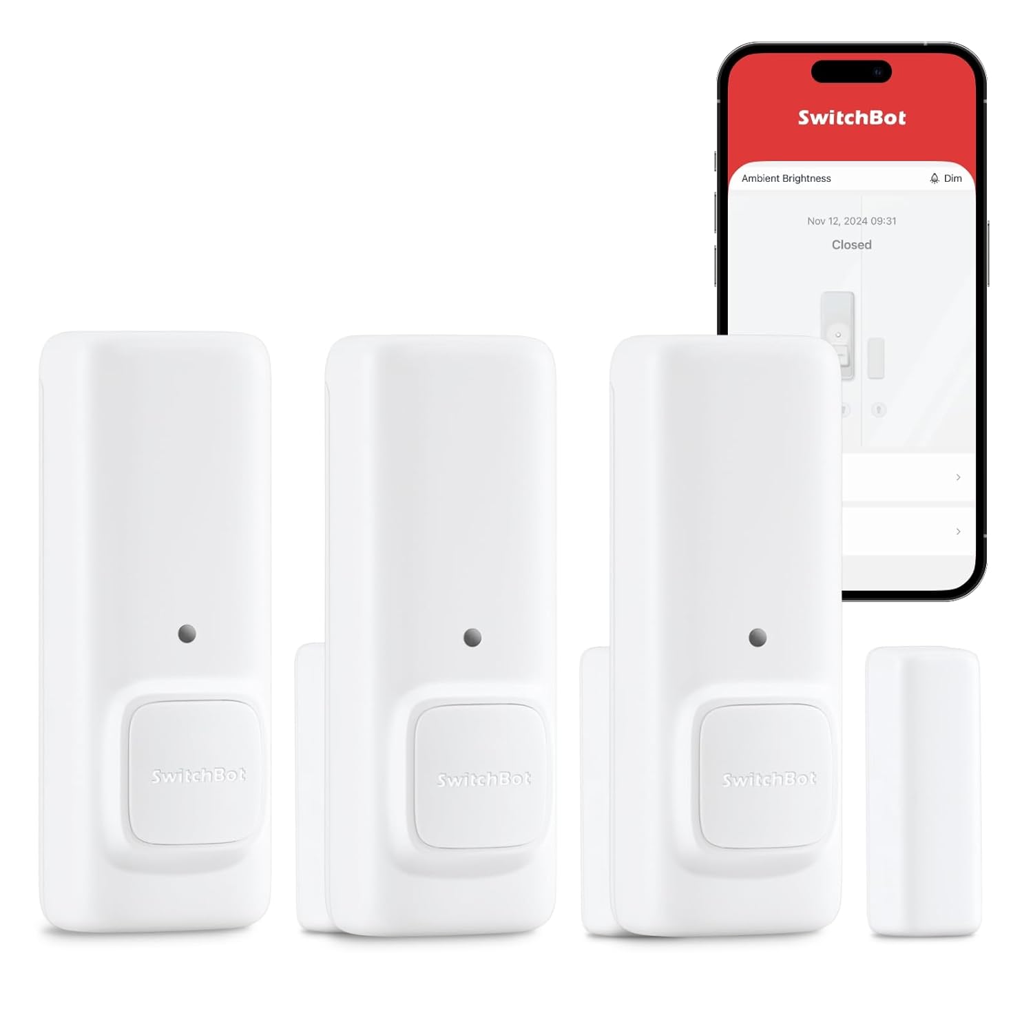 SwitchBot Door Alarm Contact Sensor 3-pack smart home security