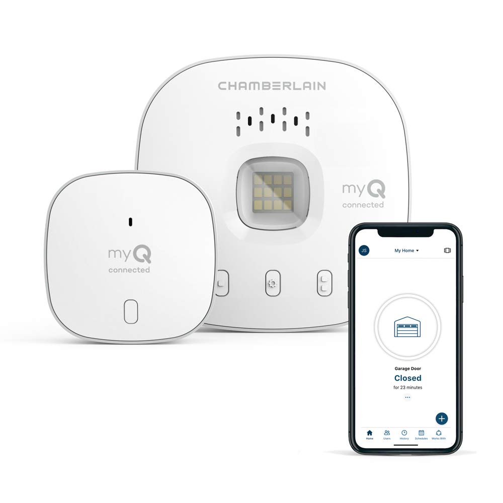 CHAMBERLAIN Smart Garage Control myQ-G0401-ES wireless garage hub and sensor with WiFi and Bluetooth