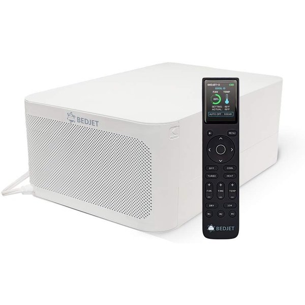 BedJet 3 cooling and heating climate system for beds with remote