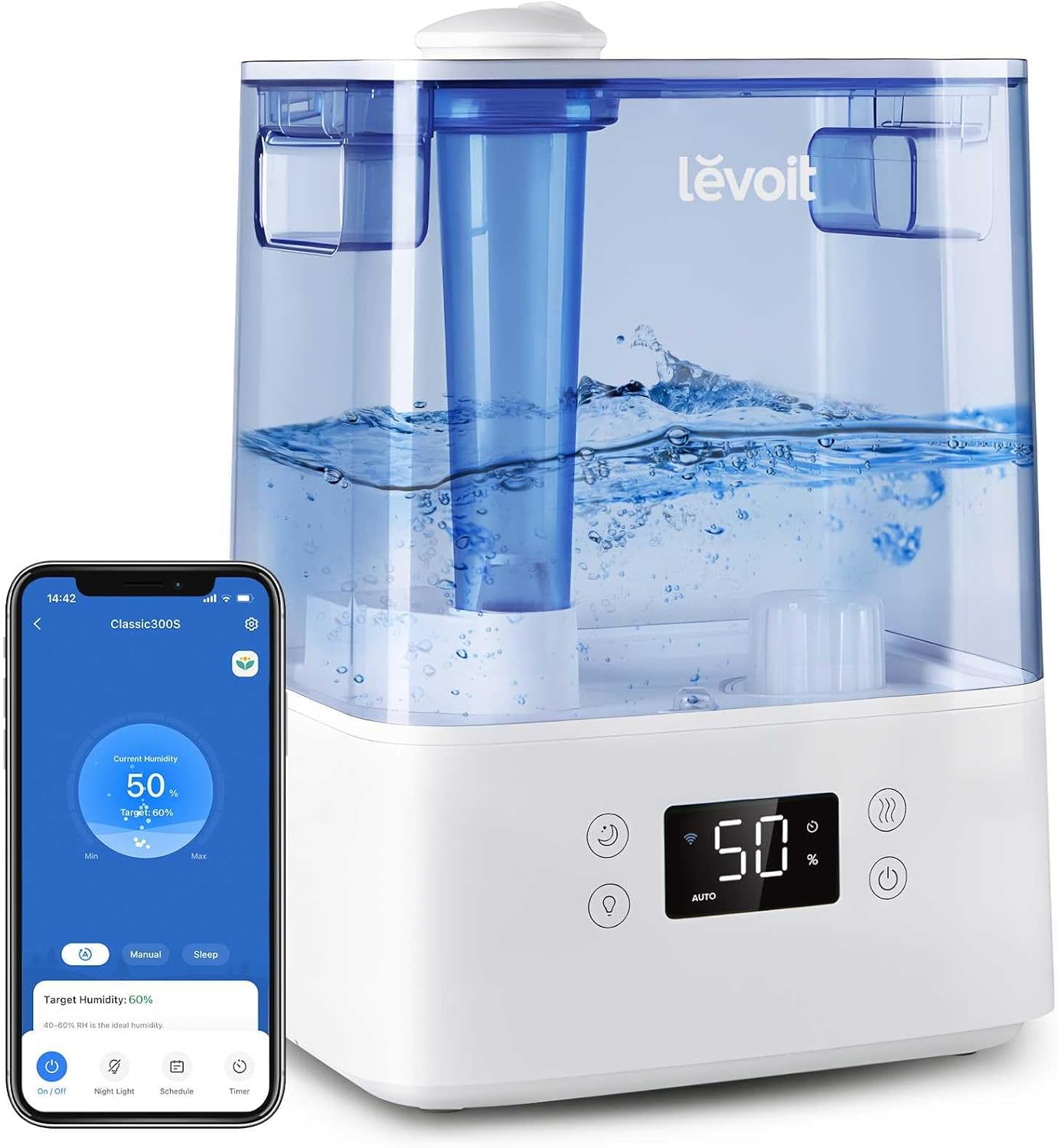 Levoit smart humidifier with app control