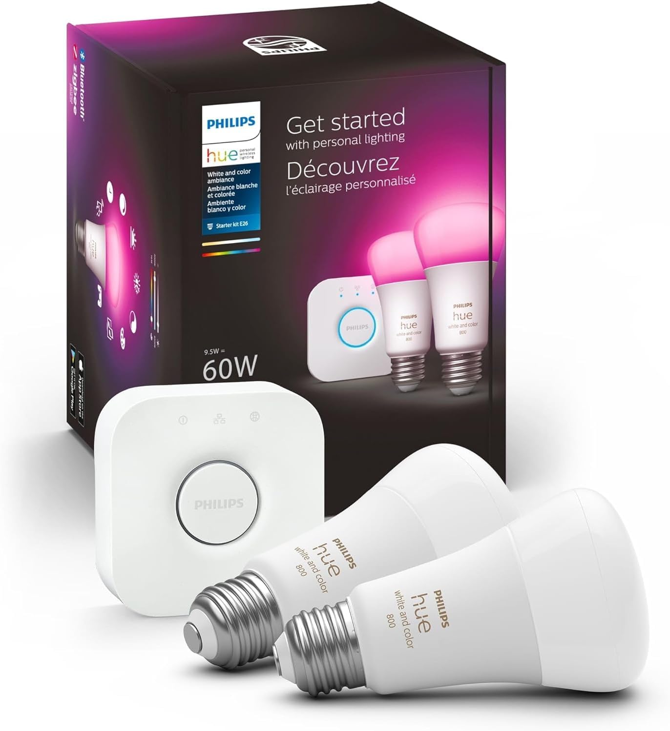 Philips Hue White and Color Ambiance starter kit with bridge
