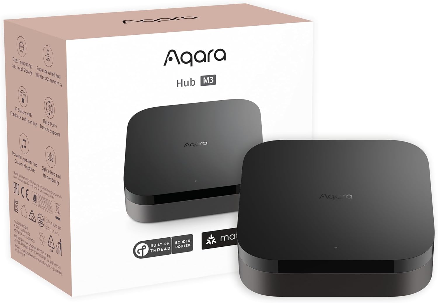 Aqara Smart Home Hub M3 Matter controller and Thread border router with Zigbee, Wi-Fi, PoE and IR