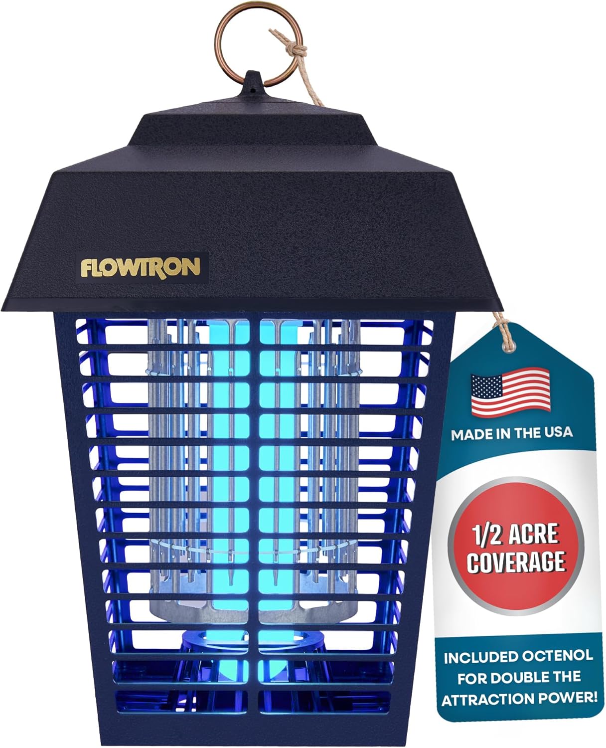 Flowtron 1/2 acre outdoor electric bug zapper with octenol attractant