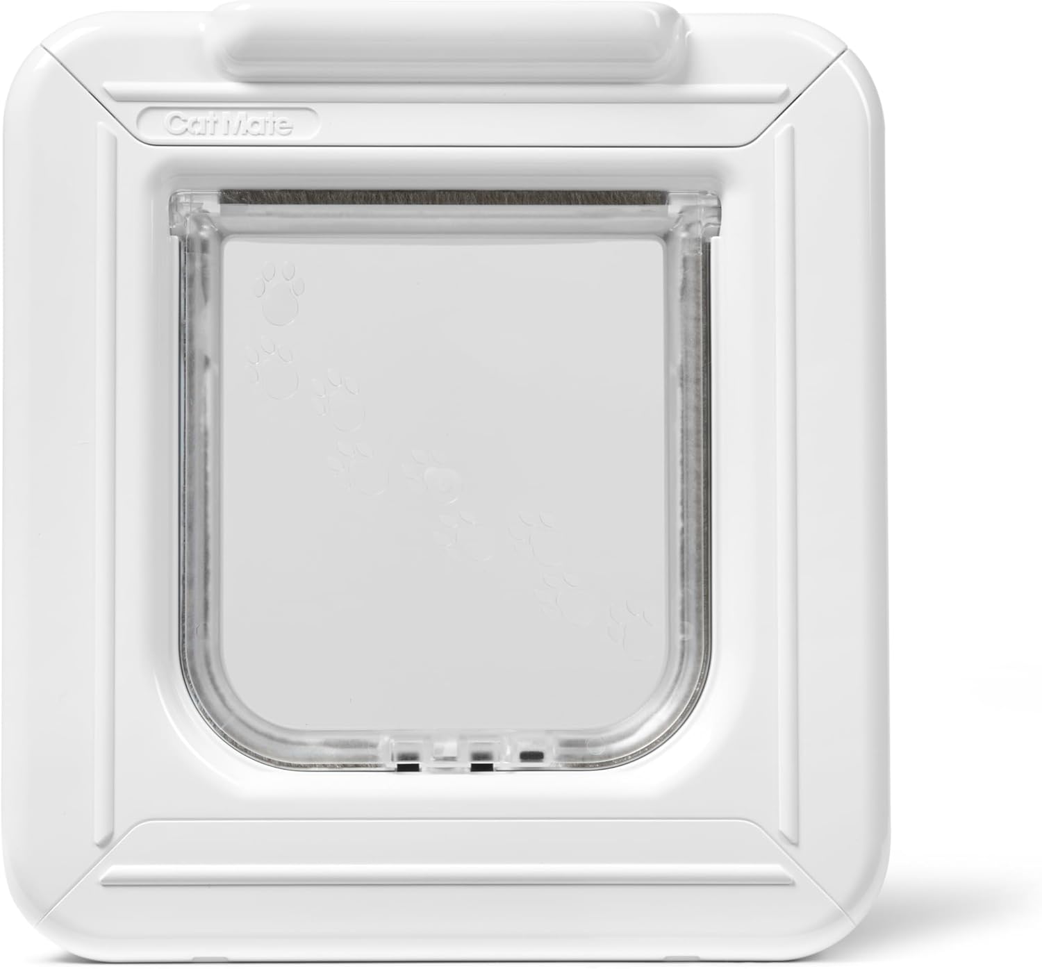 Cat Mate Elite Microchip Cat Flap 355 with digital timer and LCD display in white