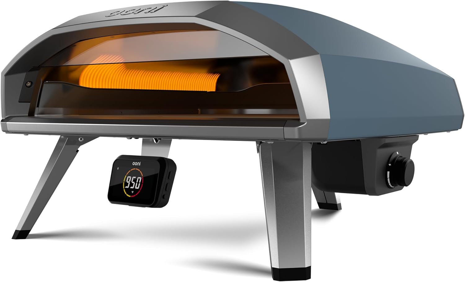 Ooni Koda 2 Pro 18-inch propane gas outdoor pizza oven in slate blue