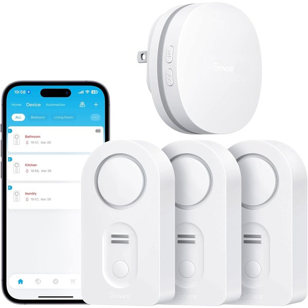 Govee WiFi Water Leak Detector 3-Pack