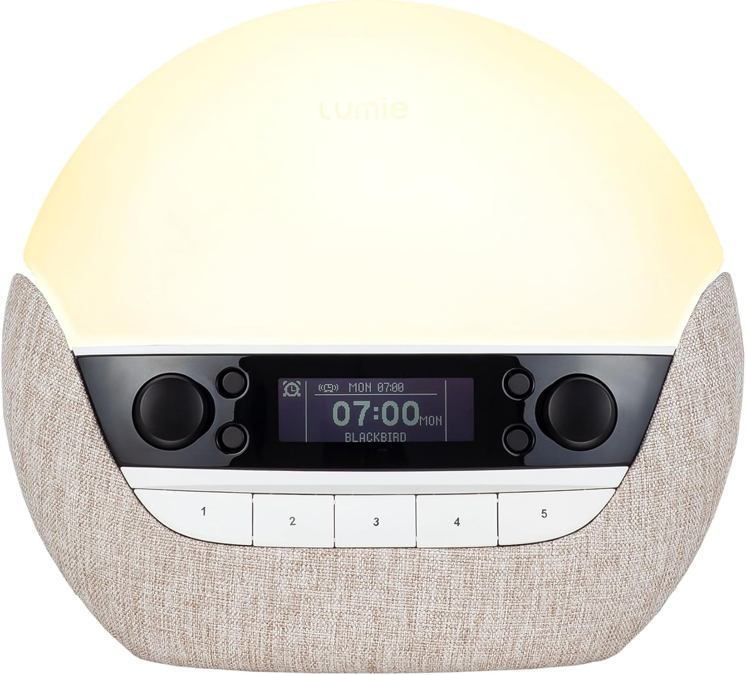 Lumie Bodyclock Luxe 700FM premium wake-up light with FM radio and Bluetooth speakers