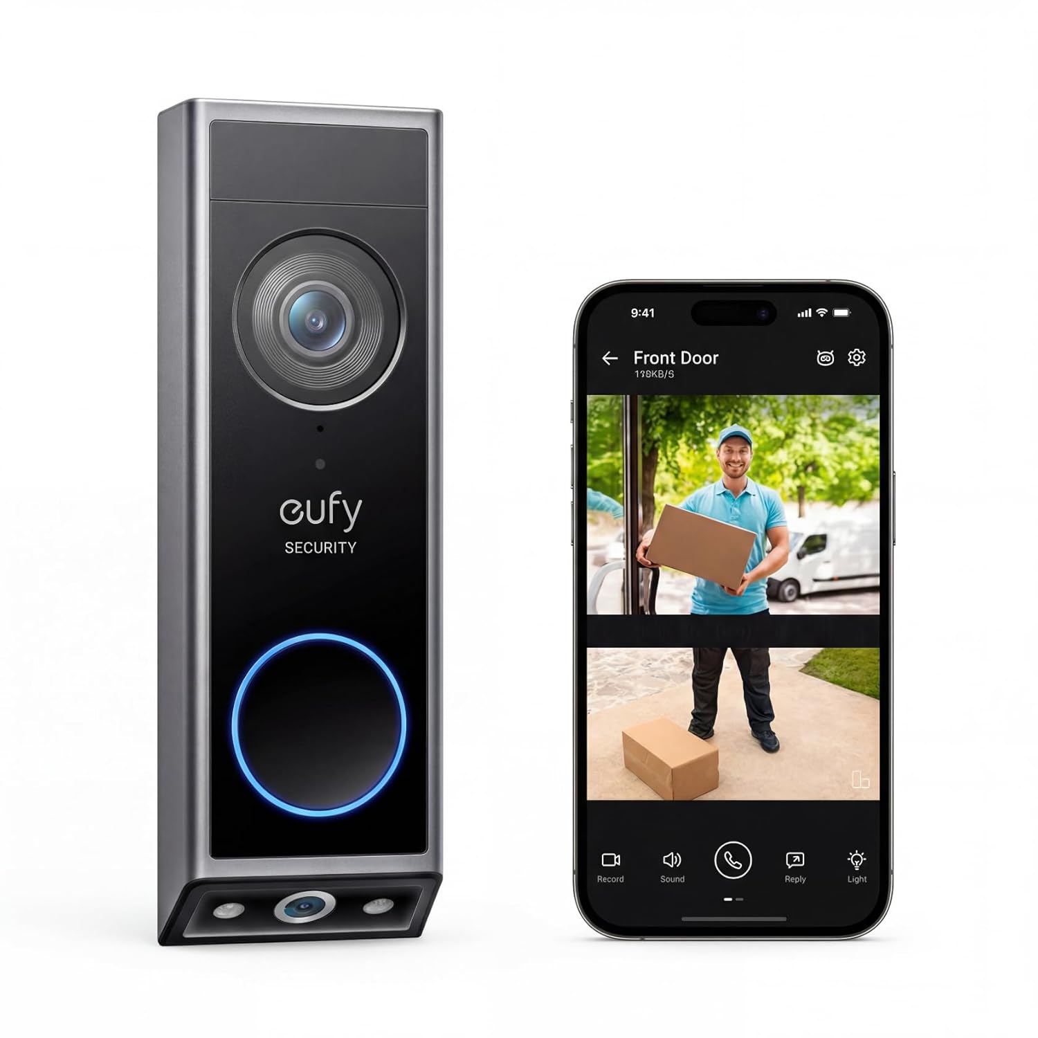 eufy Security Video Doorbell E340 with dual cameras